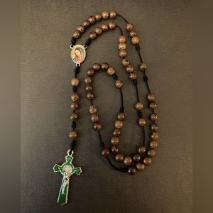 Wooden bead Rosary
